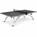 Tischtennisplatte für Innenbereiche mit Netz, 274 × 152,5 × 76 cm, Schwarz/Silber