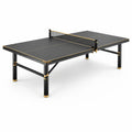 Tischtennistisch für Innenräume mit Netz, 274 × 152,5 × 76 cm, Schwarz/Gold