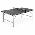Klappbarer Tischtennistisch aus MDF und Stahl, 274 × 152,5 × 76 cm, Schwarz/Silber