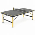 Tischtennisplatte mit Netz, 274 × 152,5 × 76 cm, Schwarz/Gelb